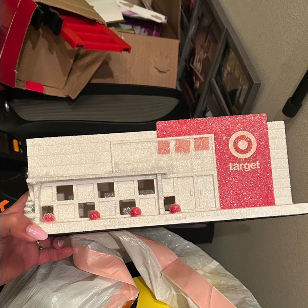 Target Red and White Glitter Model lights up!